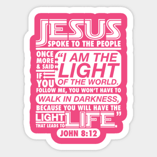 John 8:12 Sticker